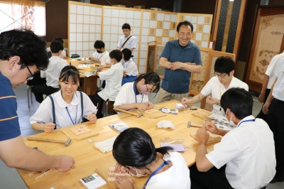 子どもたちの組子体験