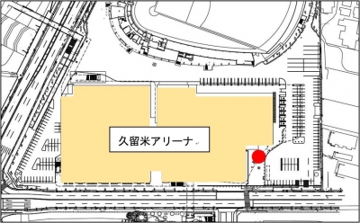 メディア受付場所の地図