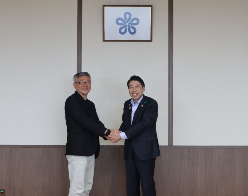 長谷川代表取締役社長と知事