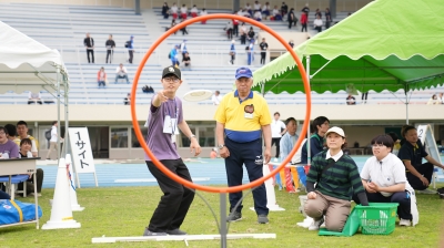 競技の様子（フライングディスク）