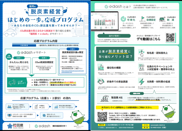 応援プログラムチラシ
