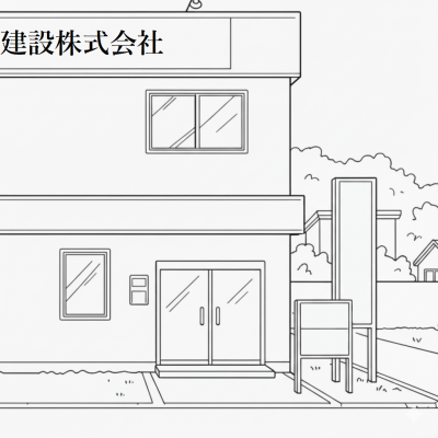 営業所入口　参考例