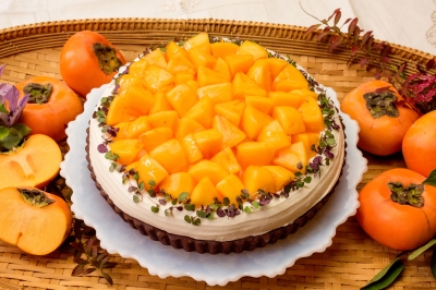 福岡県産 “秋王”と チョコレートのタルト