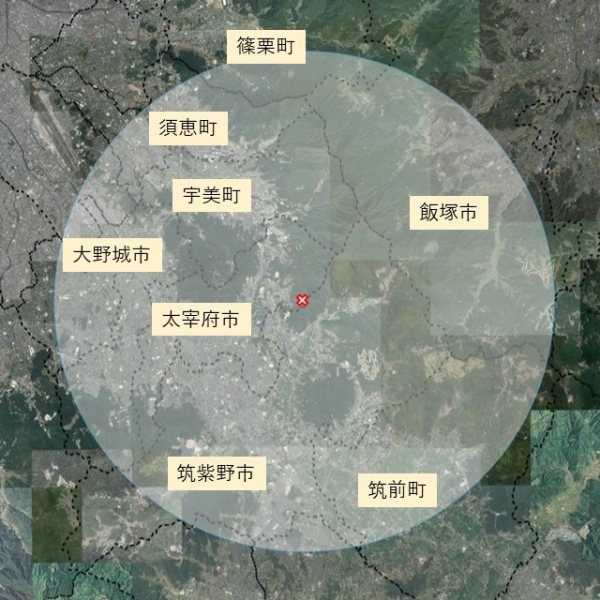 豚熱経口ワクチン散布範囲