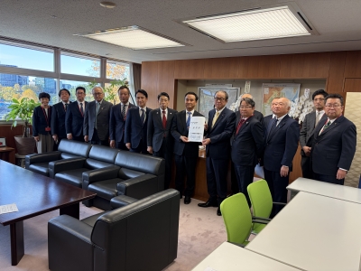 国土交通省 上田国土交通大臣政務官への要望活動の様子