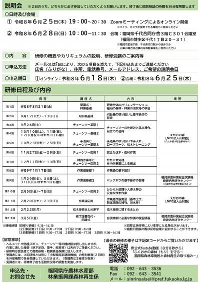 研修内容の説明