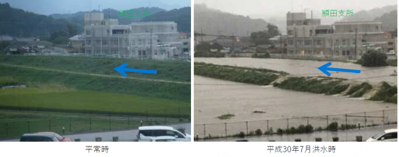 被災時の写真です