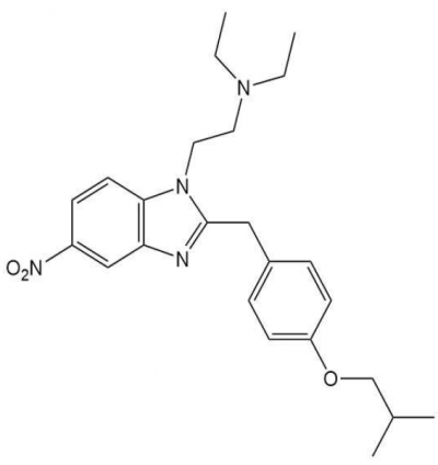 Isobutonitazeneの構造式です