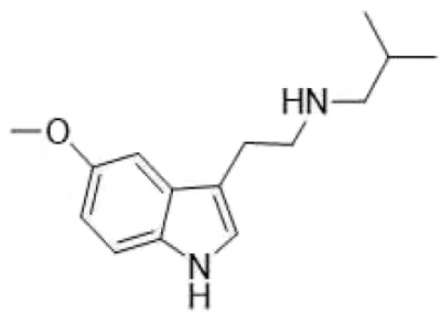 5-MeO-NiBTの構造式です