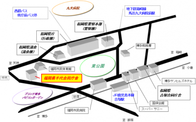 千代合同庁舎案内図