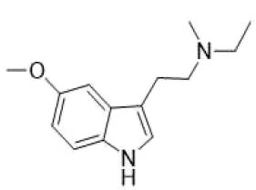 5-MeO-METの構造式です