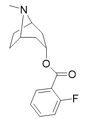 2-F-tropacaineの構造式です