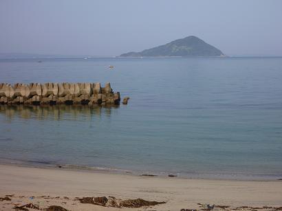 糸島市福の浦より眺める姫島