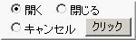 ラジオボタンなどの例