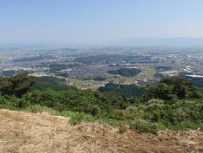 基山より見下ろす小郡、太刀洗方面