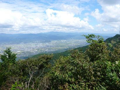 鷹取山よりうきは、杷木、英彦山方面の眺め