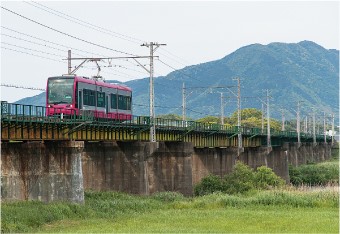 遠賀川を渡る筑豊電気鉄道