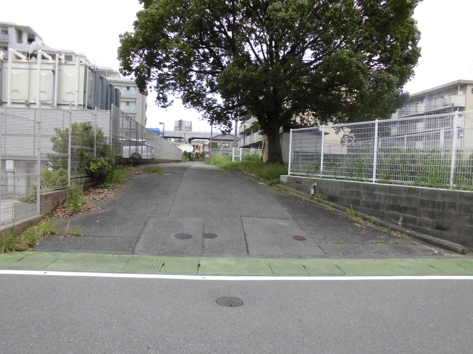 県有地の入り口の画像