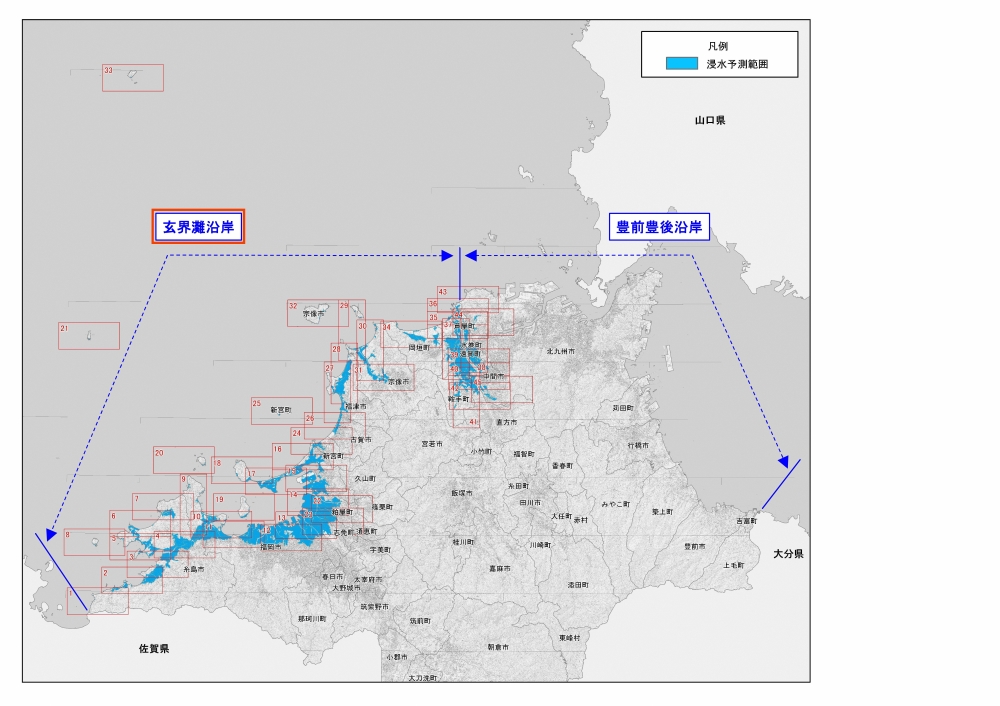 【沿岸区分図】玄界灘沿岸