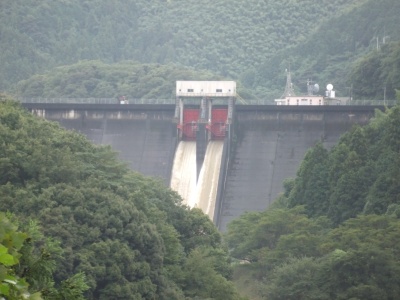 平成25年8月31日のゲート放流の様子