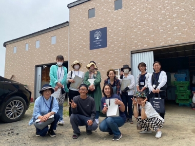 さちまる農園視察後の集合写真