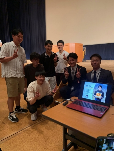 応援に駆け付けた４Hクラブ員