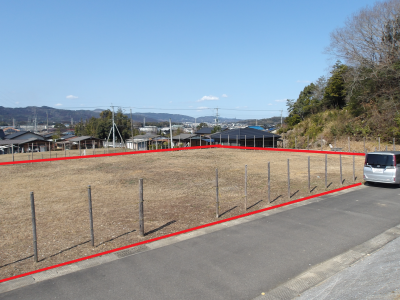 物件北東側から