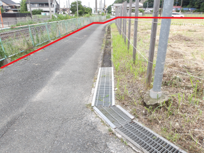 物件南西側から