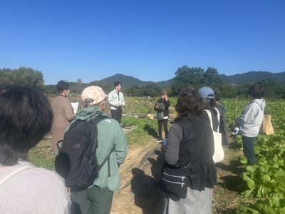 三島氏ほ場での意見交換