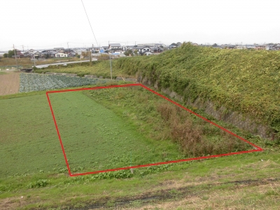 現地写真・畑・物件東側から撮影