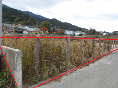 物件北東側から