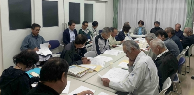 「チームますえ」役員会の様子