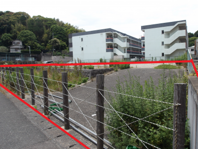 物件北東側から